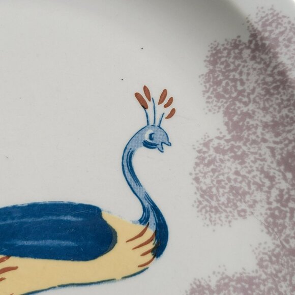 Vintage Homer Laughlin Chownings Tavern Dinner Plate Peacock Restaurant Ware USA - Picture 12 of 12